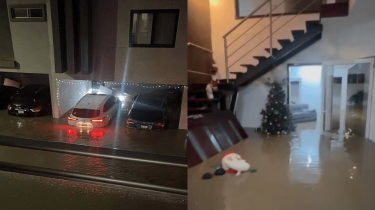 Lluvias dejan casas inundadas y coches varados en Ciudad Victoria