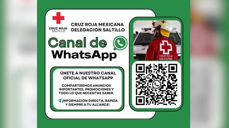 Cruz Roja habilita canal de WhatsApp para reportes de emergencia