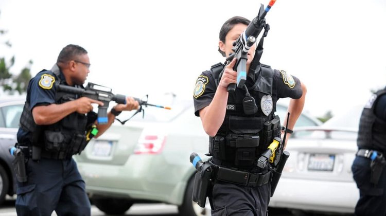 Balean dos veces en la misma semana edificio de policía en Nevada