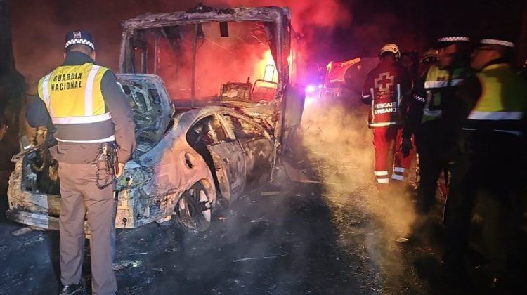 Fatal choque en la México-Cuernavaca deja cuatro muertos