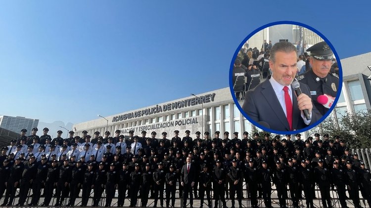 Monterrey gradúa a policías con miras a tomar zona sur