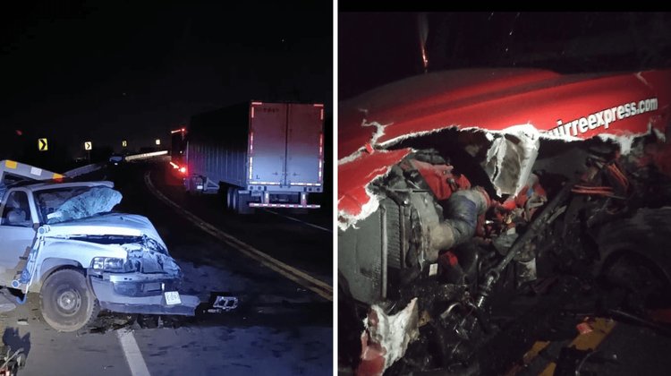 Hombre muere prensado por choque múltiple en Ciénega de Flores