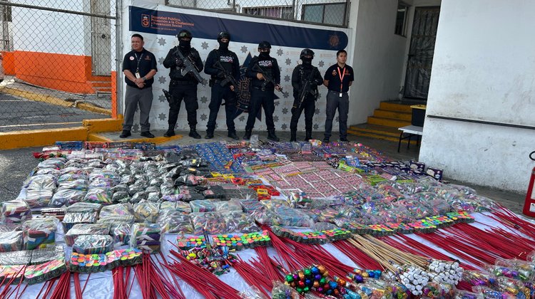 Decomisan más de una tonelada de pirotecnia en Guadalupe