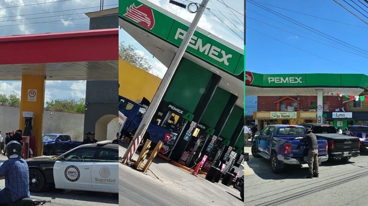 Aseguran cuatro gasolineras durante operativo federal en NL