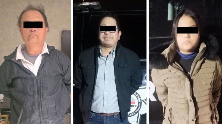 Detienen a familia por robo y daños en notarías en Monterrey