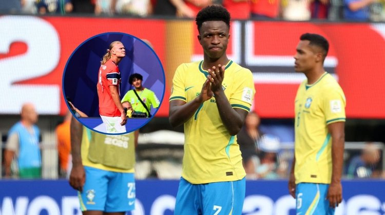 El abrazo de Vinícius a Haaland que se ha hecho viral