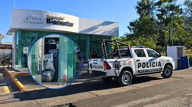 Roban cajero del Banco Bienestar en Montemorelos