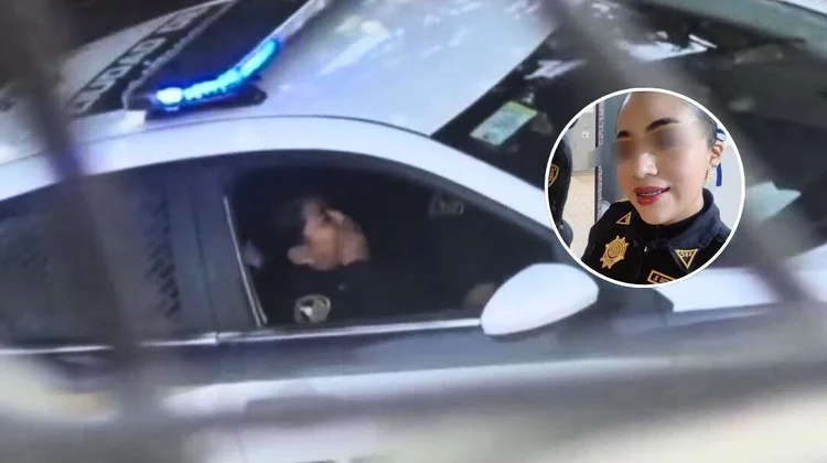 Policía niega ser la protagonista de video viral en patrulla