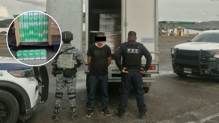 Interceptan camioneta con 228 mil cigarros sin permiso legal