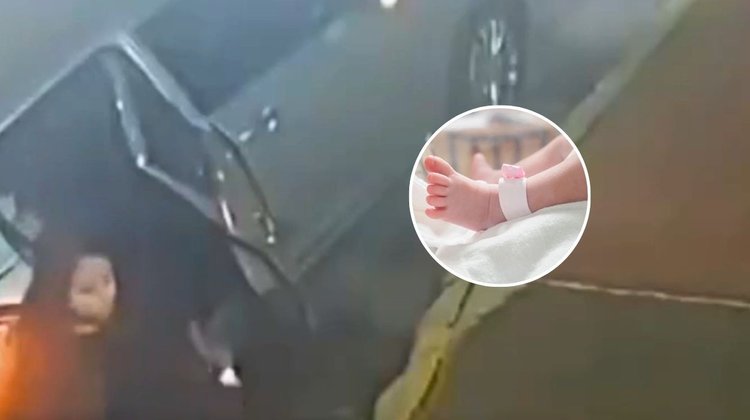 Capta cámara a mujer dando a luz en la calle; luego la abandona