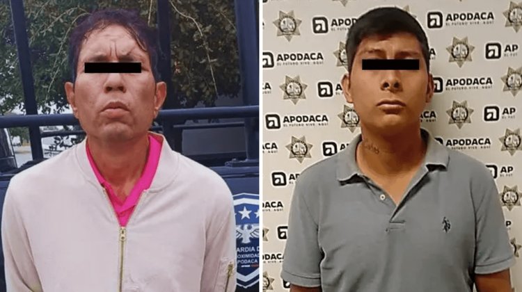 Aprehenden a dos hombres por distintos delitos en Apodaca