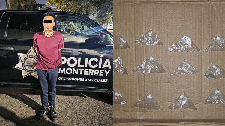 Detenido con 20 dosis de cocaína en polvo y cristal