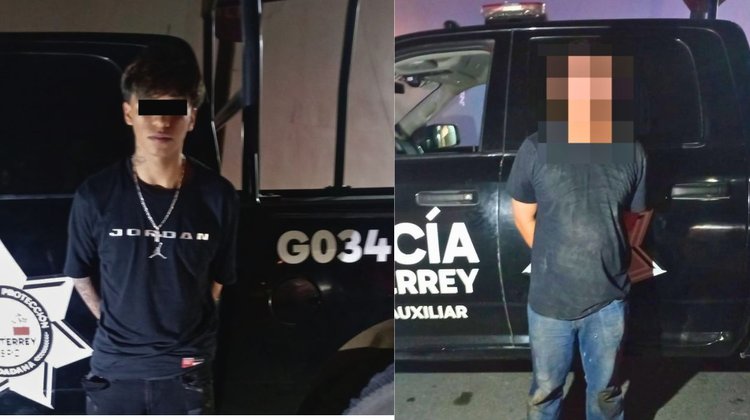 Detienen a menor y a joven con droga y arma tras persecución