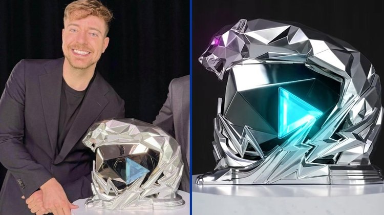 MrBeast rompe récord y presume placa de 500 millones