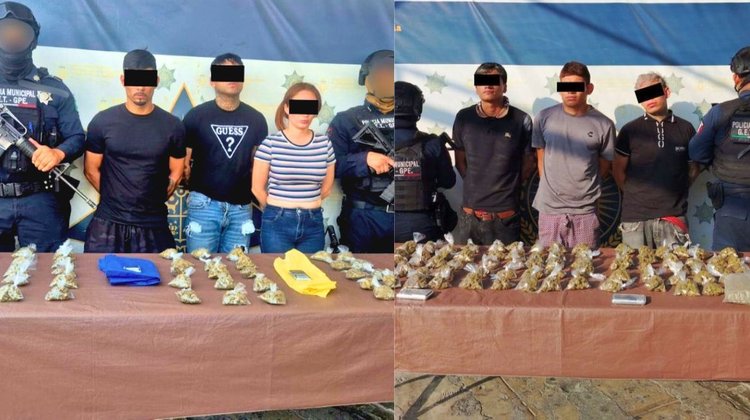 Caen siete personas tras tres operativos en Guadalupe