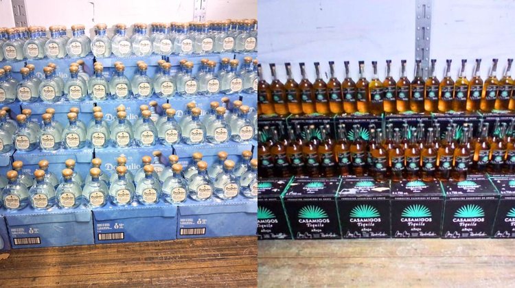 Decomisan botellas de bebidas alcohólicas en Carretera Nacional