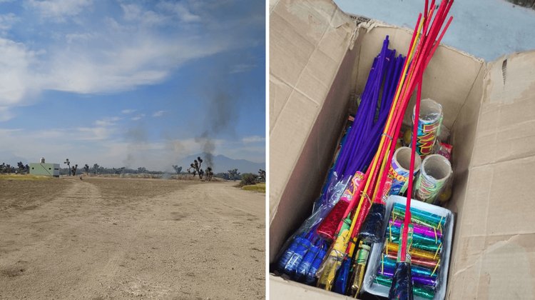 Destruyen 250 kilogramos de pirotecnia decomisada en Apodaca