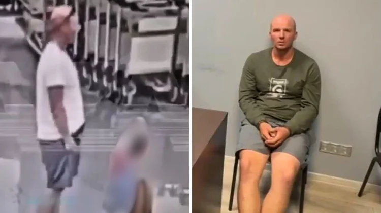 Hombre azota a niño en aeropuerto de Rusia y lo deja en coma