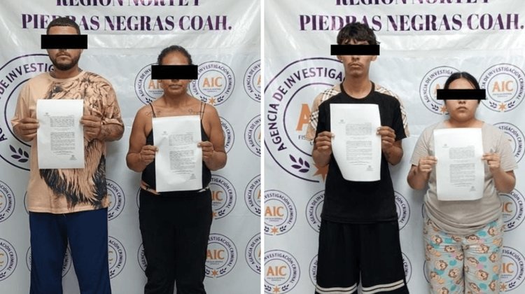 Capturan a cuatro presuntos homicidas en Piedras Negras