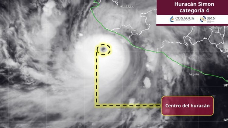 Huracán 'Simón' amenaza con devastar la costa mexicana