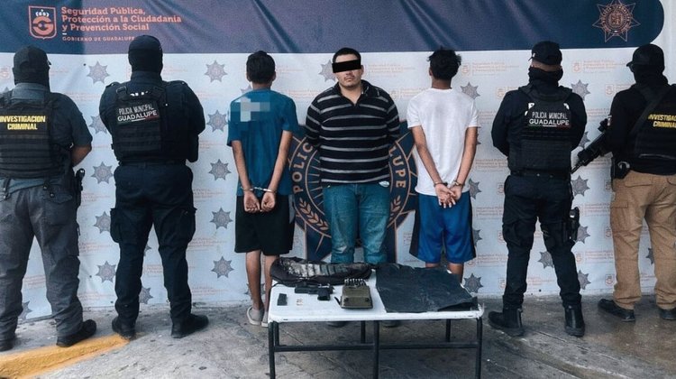 Detienen a tres por el robo de un tráiler en Guadalupe