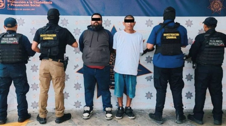 Policías de Guadalupe capturan a dos presuntos asaltantes