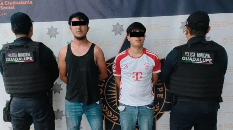 Detienen a dos presuntos asaltantes de taxista en Guadalupe