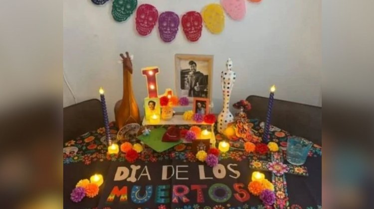 Hermana de Liam Payne le coloca ofrenda de Día de Muertos