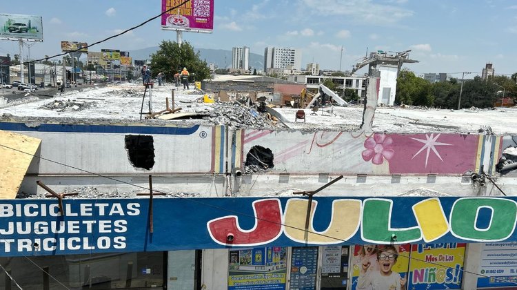 Reinicia demolición de `Julio Cepeda´, en Gonzalitos