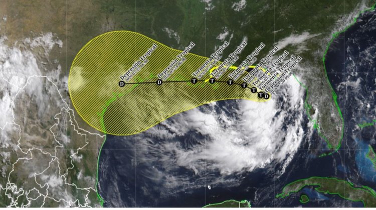 Tormenta tropical Bertha se formará este lunes en Golfo de México