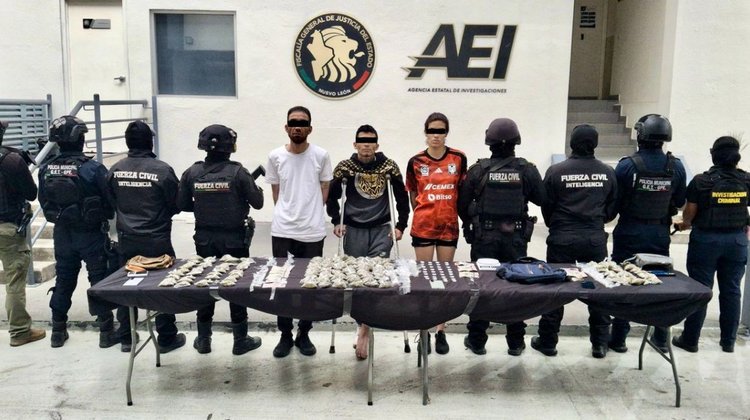 Caen tres presuntos integrantes de grupo criminal en Guadalupe