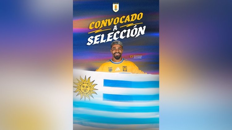 Rodrigo Aguirre es convocado por la selección de Uruguay