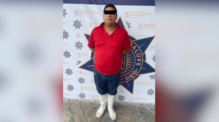 Detenido por hacer tocamientos a menor en carnicería de Guadalupe