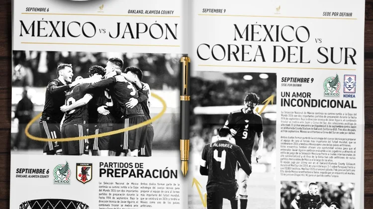 Selección Mexicana confirma partidos rumbo al Mundial 2026