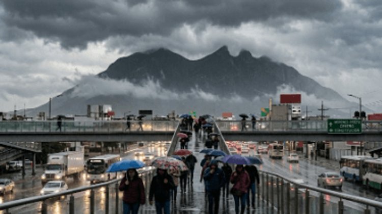 Anuncian nuevo frente frío con lluvias en Nuevo León