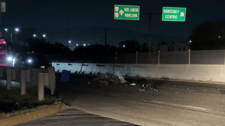 Muerte de motociclista provoca caos sobre Libramiento Noreste