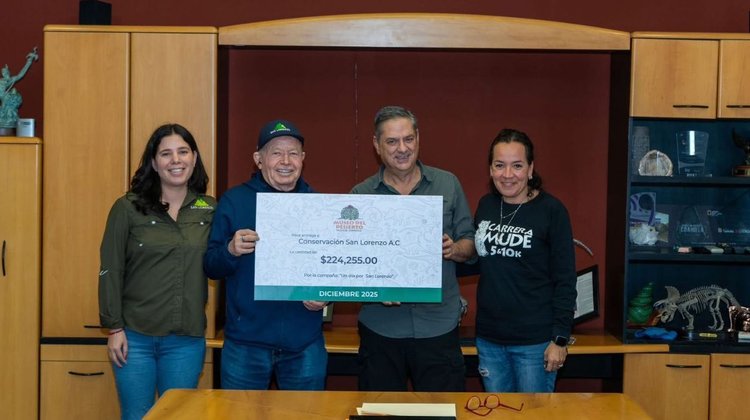 Museo del Desierto dona $224,000 pesos para Cañón de San Lorenzo