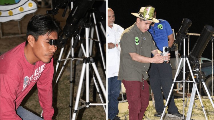 Vive una 'Noche de estrellas' en Planetario victorense