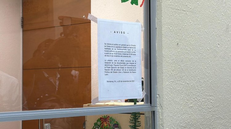 Amplían horario de oficialía de partes en espera del Presupuesto