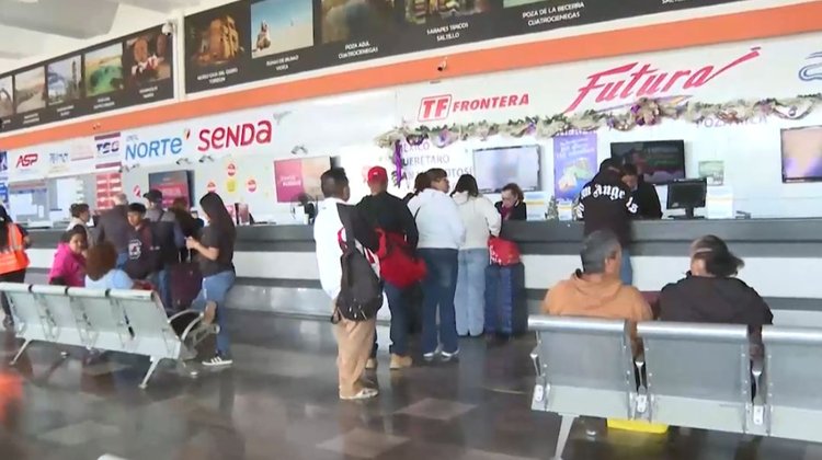 Central de Autobuses de Saltillo lista para la temporada navideña