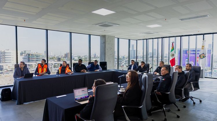 Samuel García supervisa el nuevo cuartel de Fuerza Civil