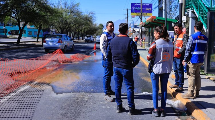 Avenida Eloy Cavazos tendrá cierre de tres carriles por fuga