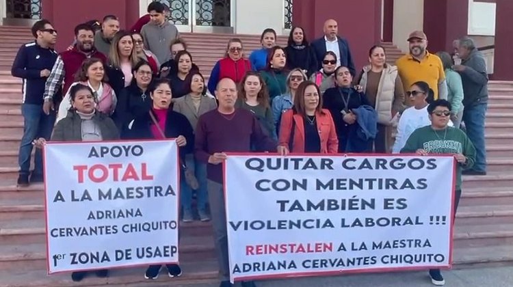 Supervisora escolar denuncia a cinco directivos por su despido