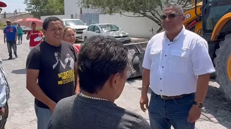 Inician trabajos de rehabilitación vial en la colonia Loma Blanca