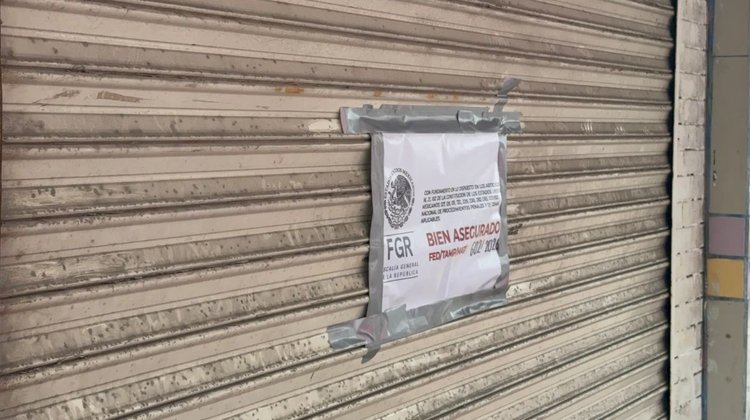Asegura FGR dos negocios en centro de Matamoros