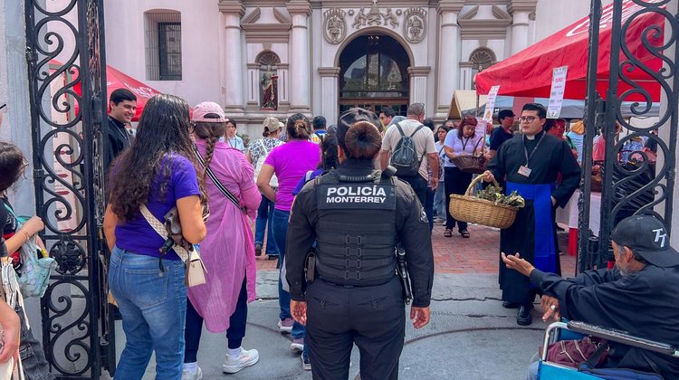 Implementan operativo de seguridad en Monterrey por Jueves Santo