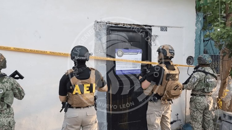 Golpe al narcomenudeo con cateos en Monterrey, Juárez y Guadalupe