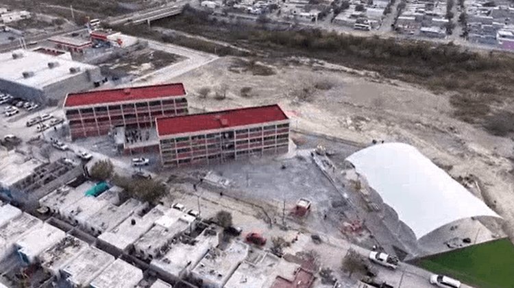 Alcalde Manuel Guerra revisa CBTIS previo a visita presidencial