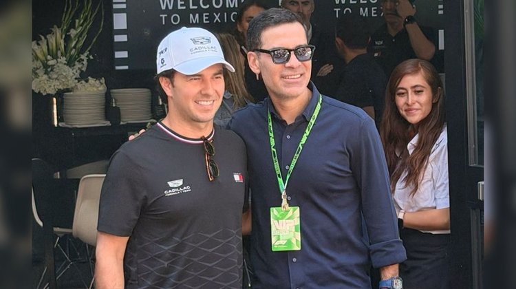 Rafael Márquez visita a Checo Pérez previo al GP de México