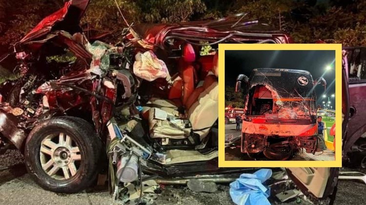 Choque entre camioneta y autobús deja un muerto en Altamira